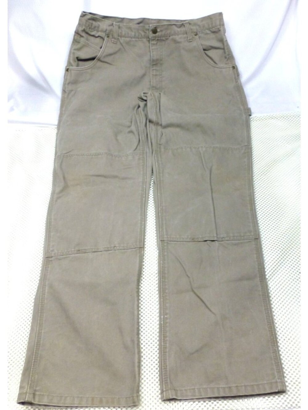 Lakin McKey Mens Carpenter Khaki Work Pants 36x34 Cotton Durable‎ Casual Wear